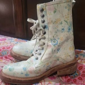 Ladies with lace up boots